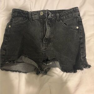 Black Denim Women's Shorts